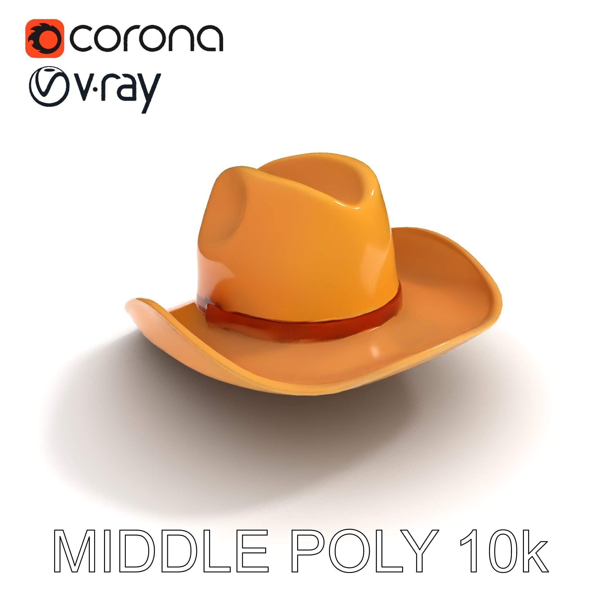 Cowboy Hat Model Pack  Premium PBR Textures Included Low-poly 3D model_24