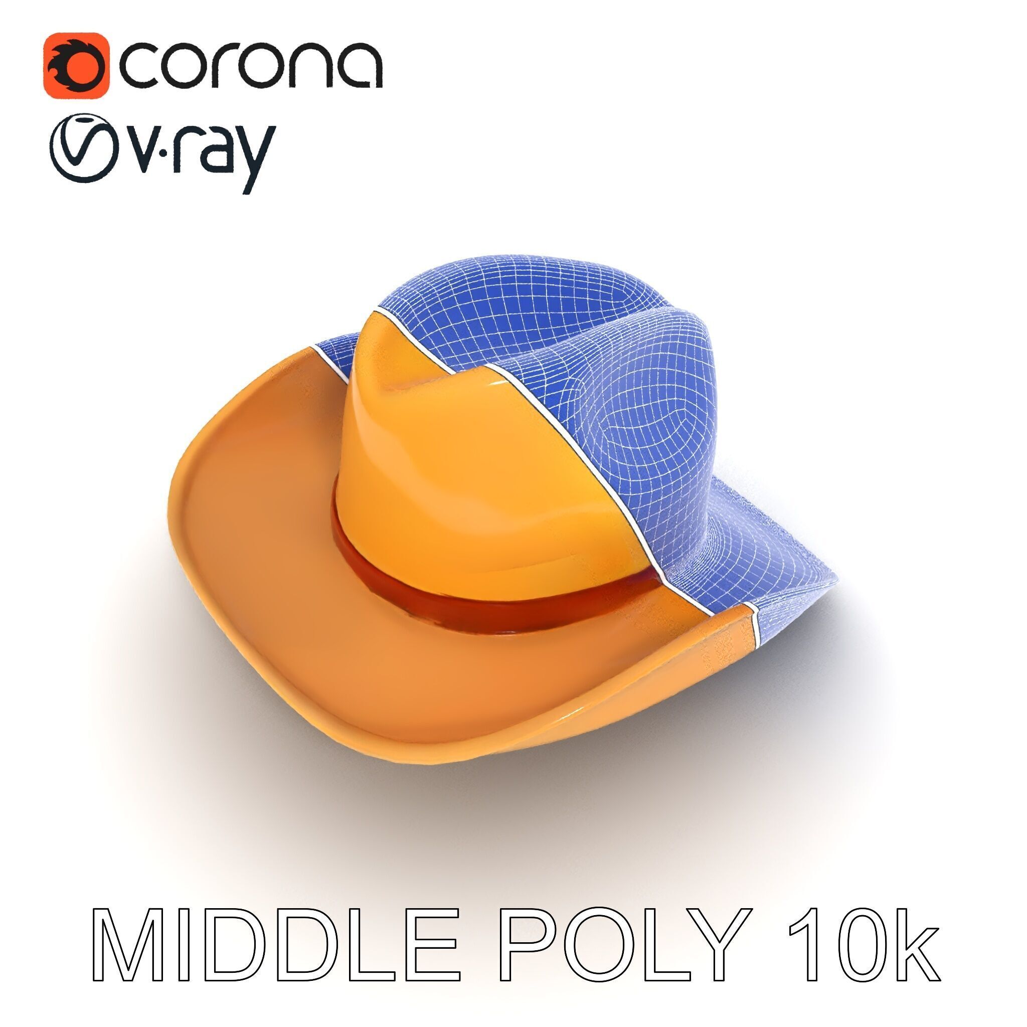 Cowboy Hat Model Pack  Premium PBR Textures Included Low-poly 3D model_19