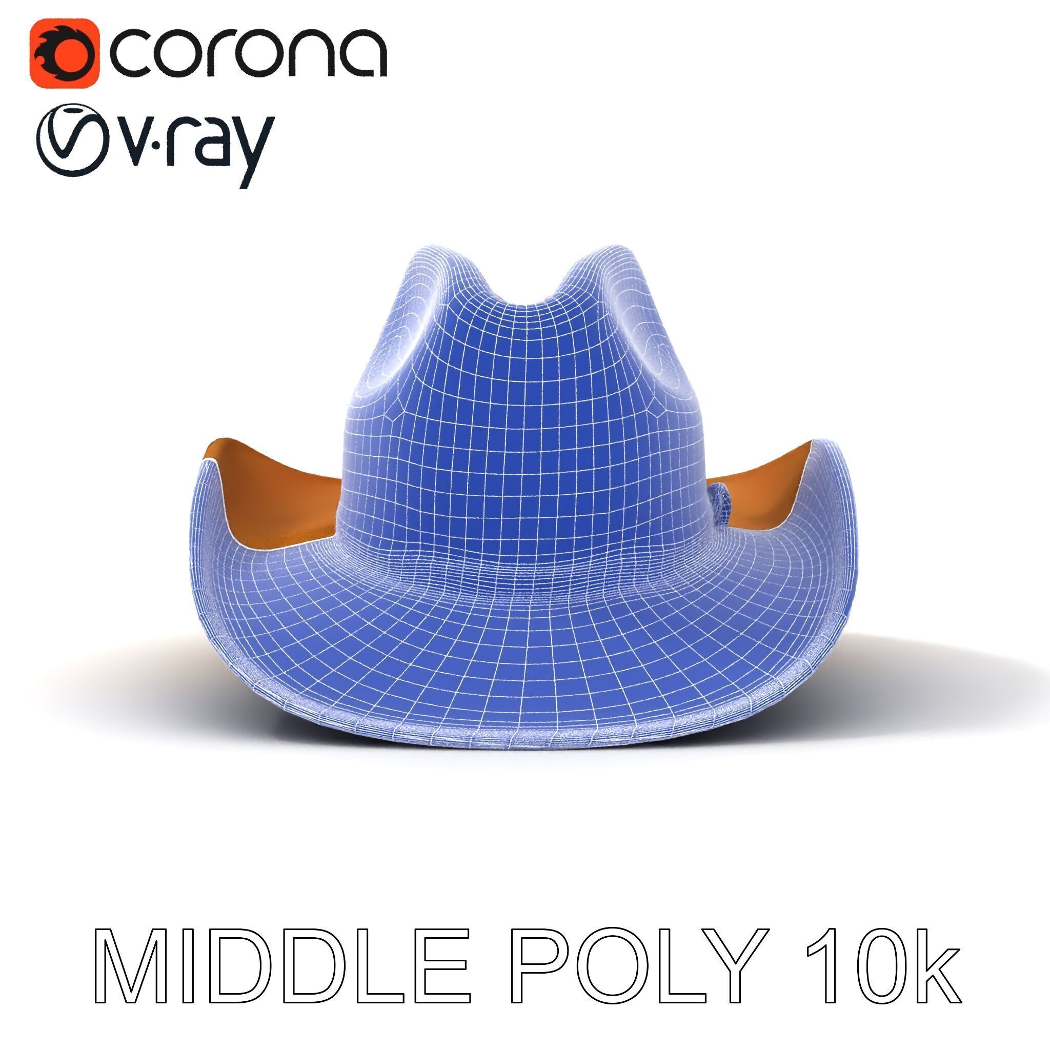 Cowboy Hat Model Pack  Premium PBR Textures Included Low-poly 3D model_33