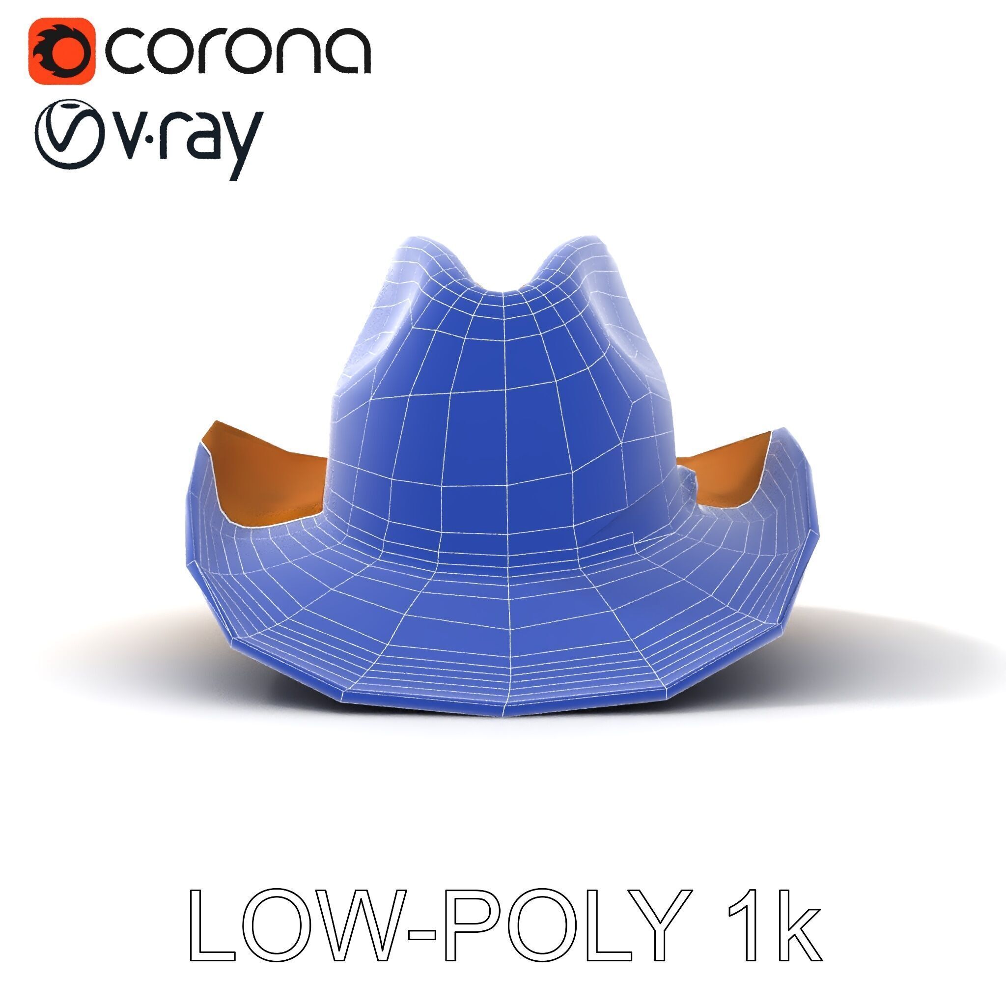 Cowboy Hat Model Pack  Premium PBR Textures Included Low-poly 3D model_20
