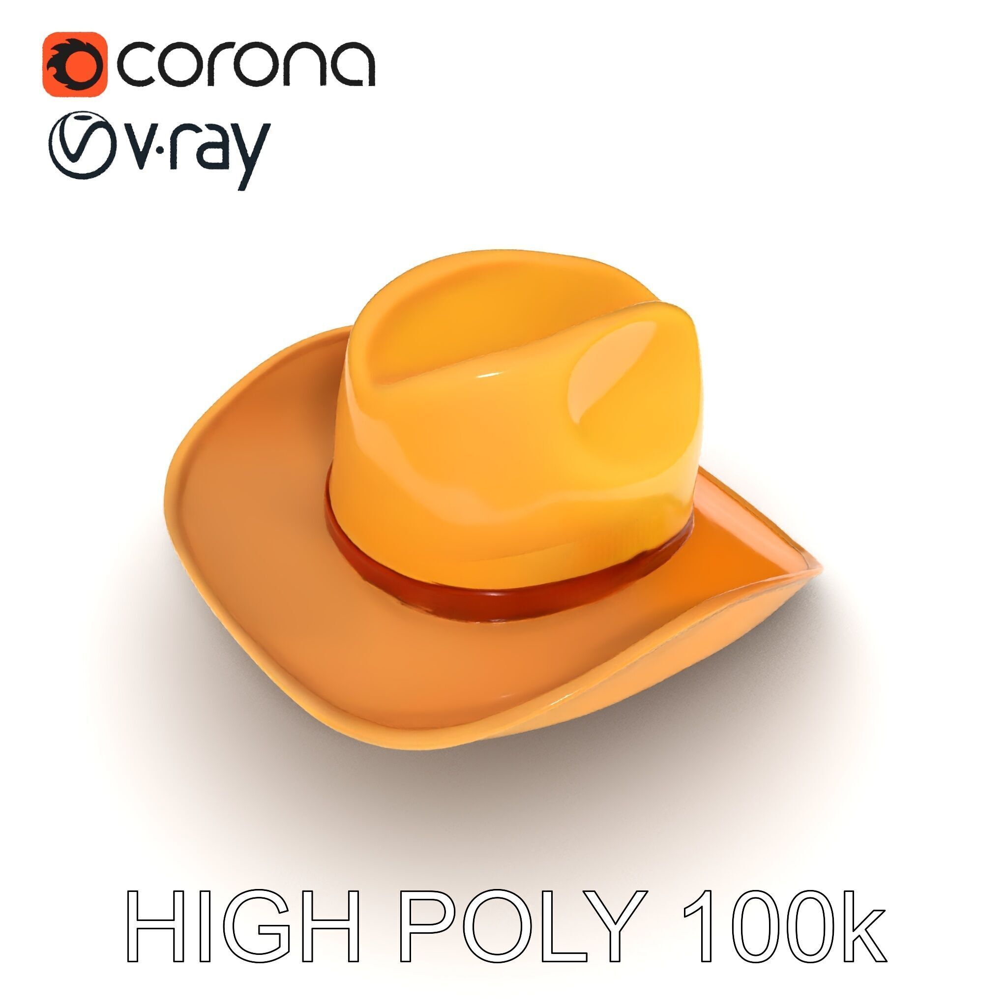 Cowboy Hat Model Pack  Premium PBR Textures Included Low-poly 3D model_26