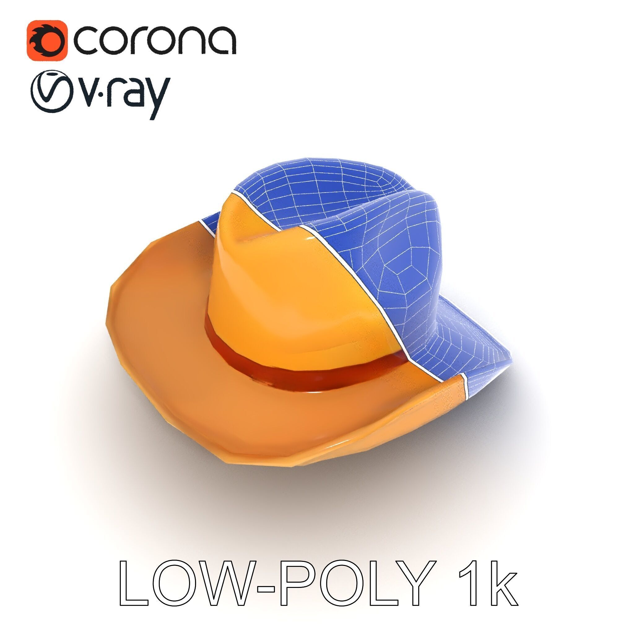 Cowboy Hat Model Pack  Premium PBR Textures Included Low-poly 3D model_31