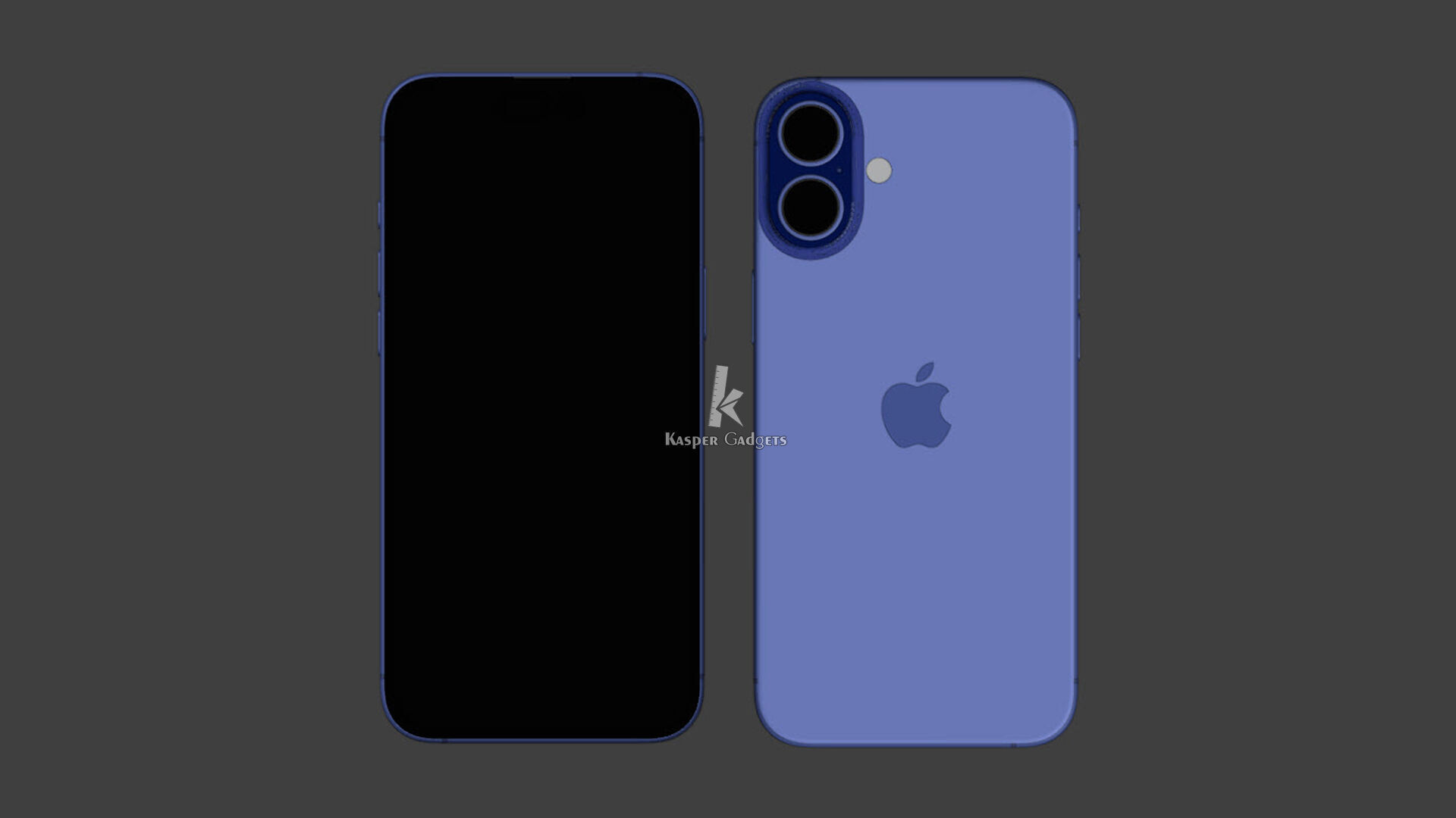 Apple iPhone 16 Plus Black White Pink Teal Ultramarine 5 colors 3D print model_1