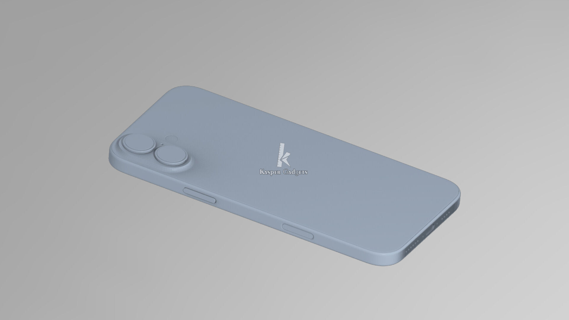 Apple iPhone 16 Plus Black White Pink Teal Ultramarine 5 colors 3D print model_8