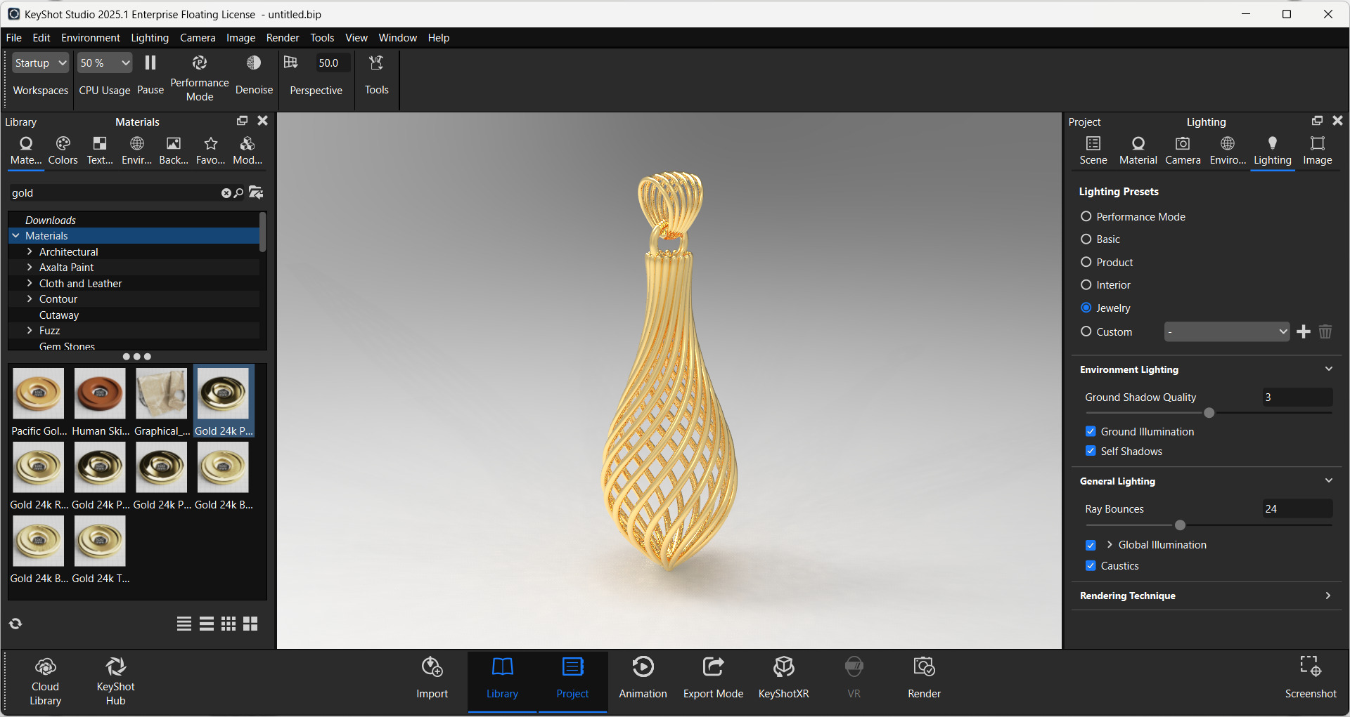 pendant 3D print model_4