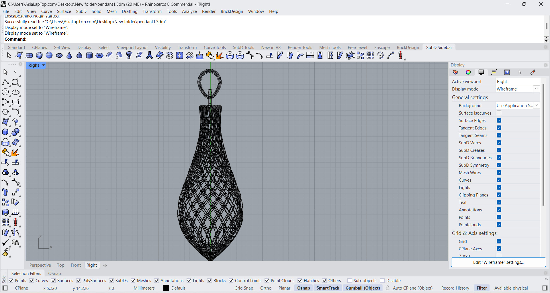 pendant 3D print model_7