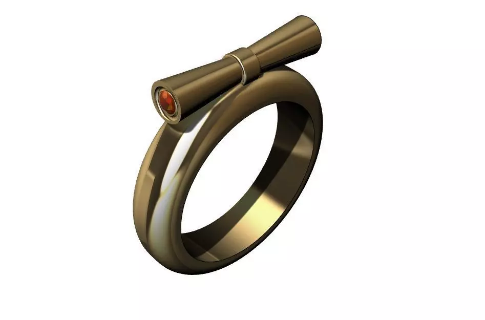 Graduation diploma ring 3D print model