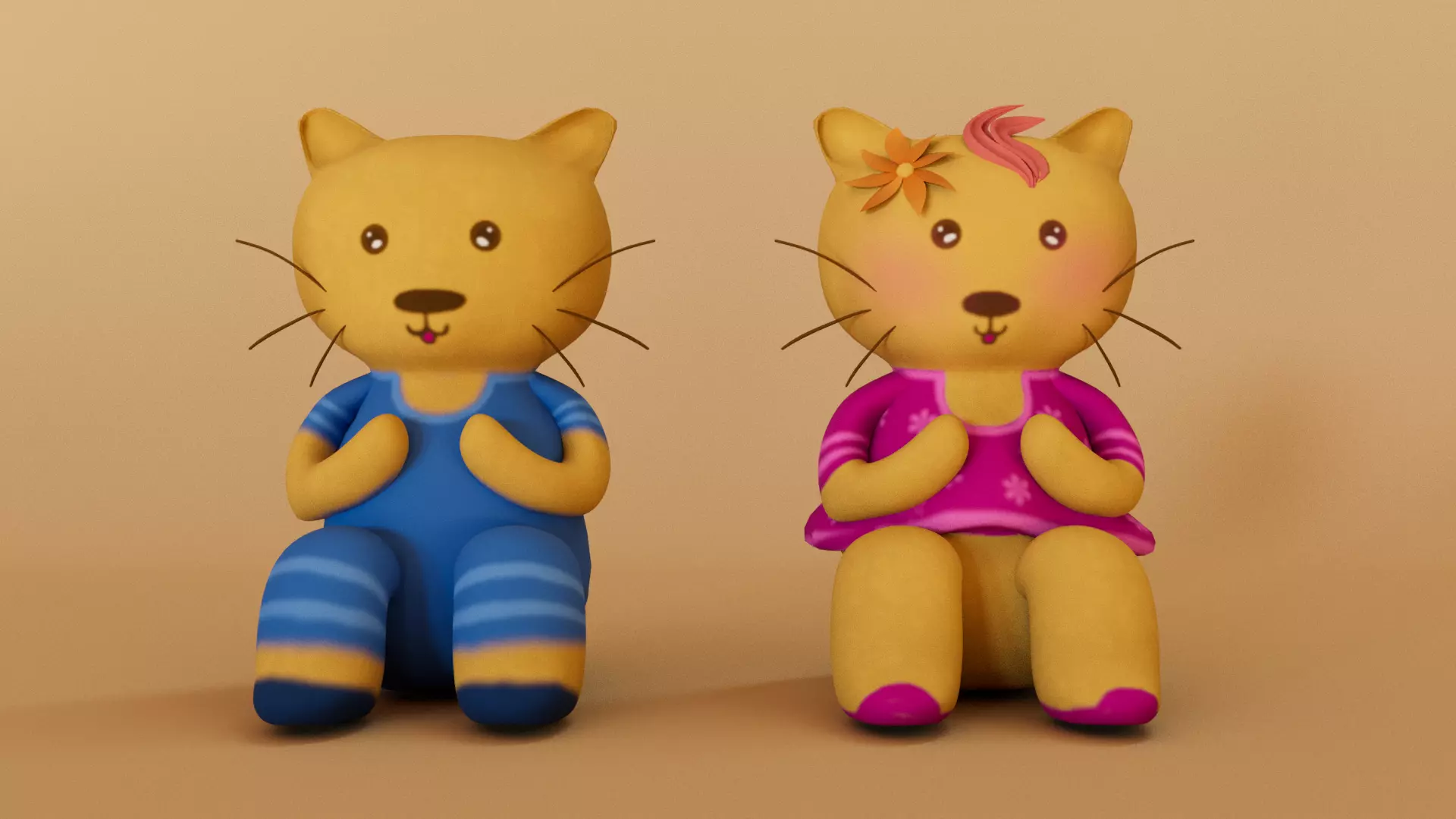 Teddy Toy - MAYA Free low-poly 3D model