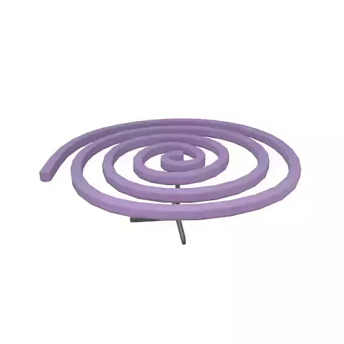 Mosquito-repellent Coils v1 003 Low-poly 3D model