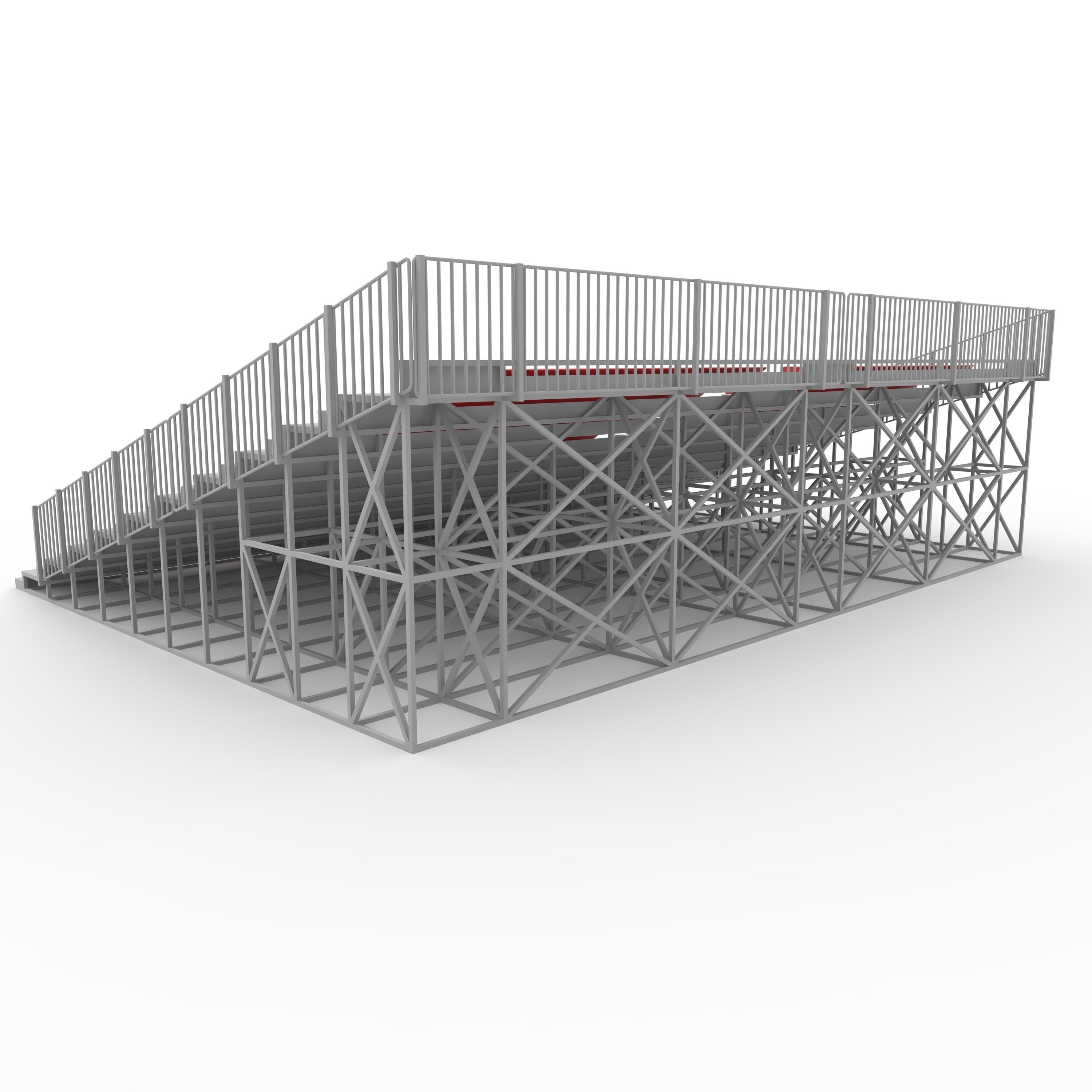 Bleachers 55 3D model_14