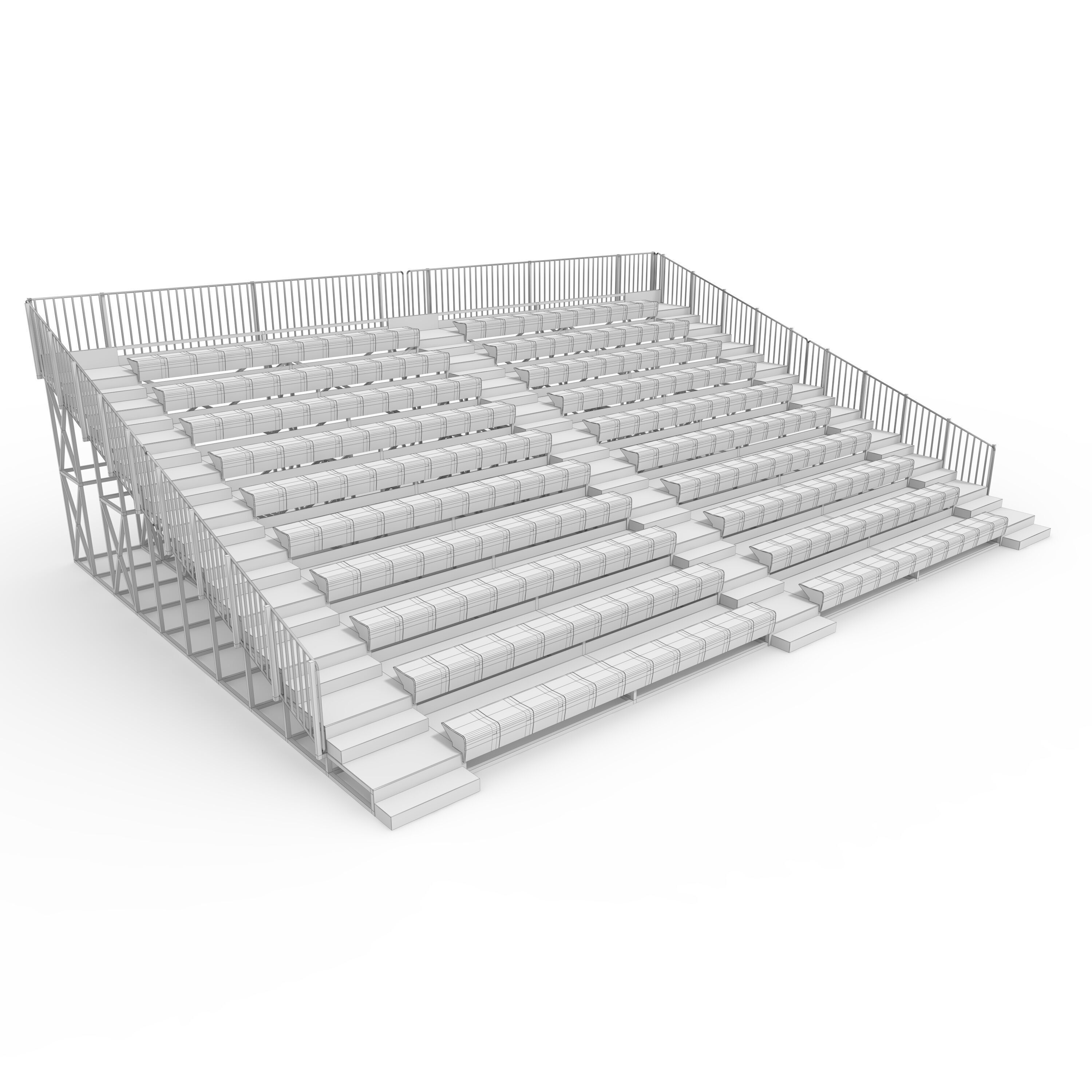 Bleachers 55 3D model_1