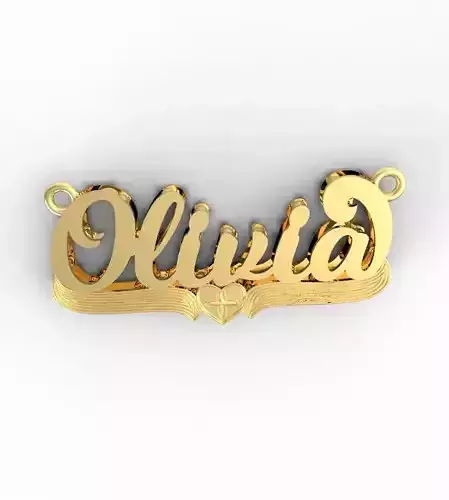 Olivia name plate