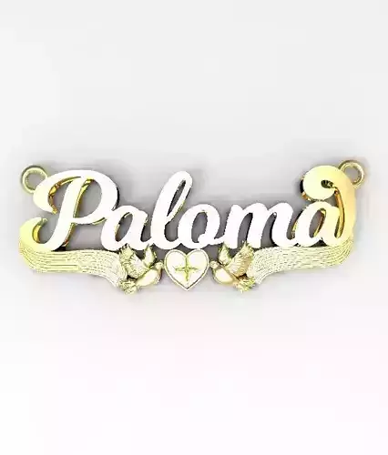 Paloma name plate