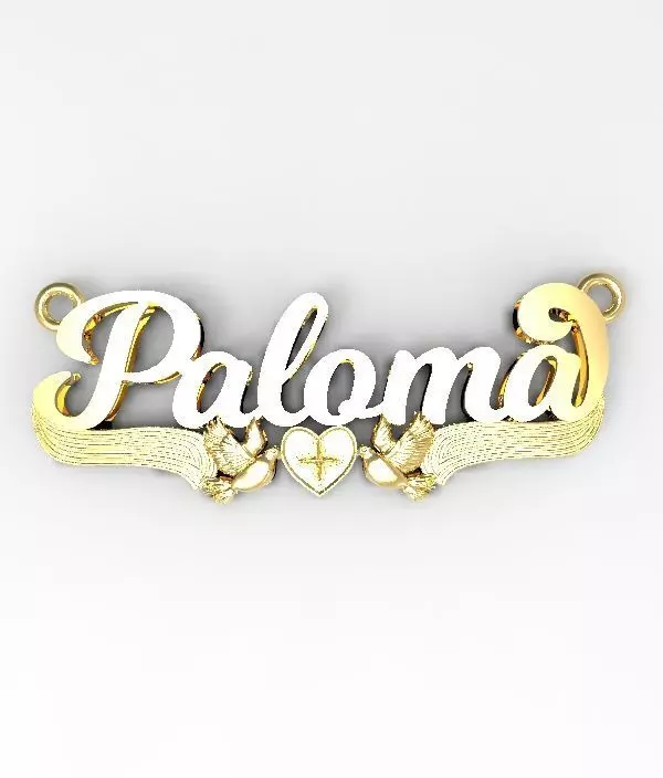 Paloma name plate 3D print model