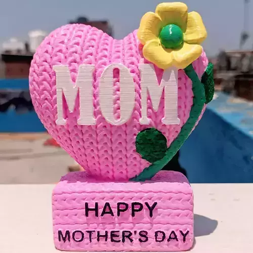 Knitted Mothers Day Heart 