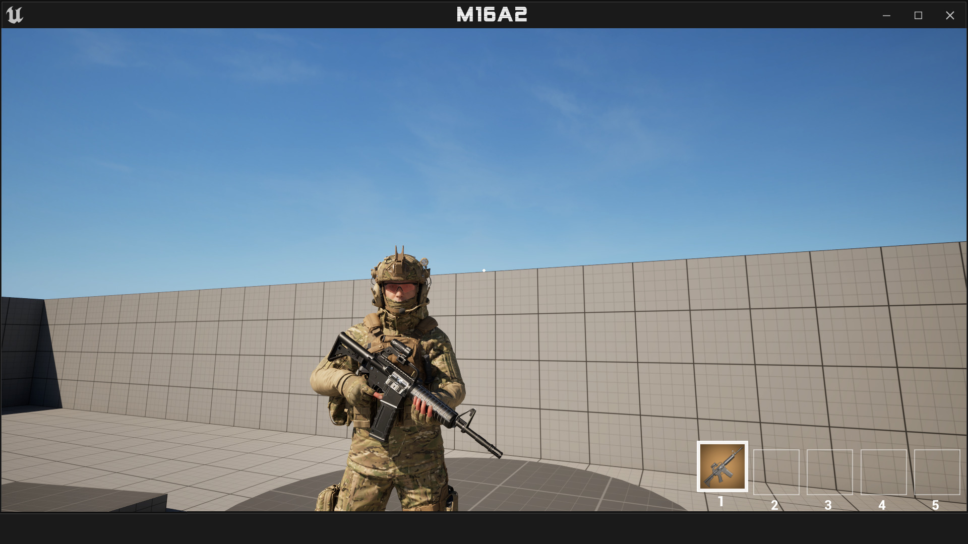 m16A2 Fps - Tps Low-poly 3D model_12