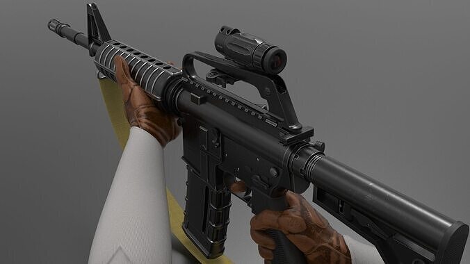 m16A2 Fps - Tps Low-poly 3D model