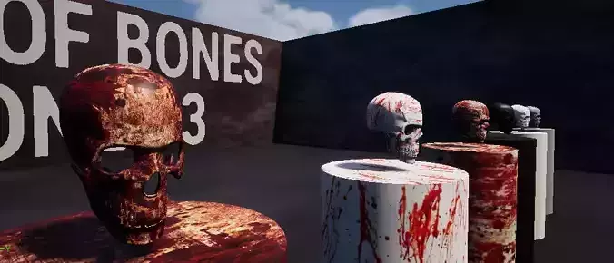 UNREAL ENGINE HALL OF BONES 3 UNREAL ENGINE 5 5 4 PROJECT