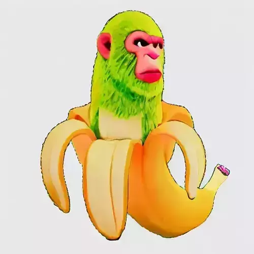 Italy Brainrot - Chimpanzini Bananini Free low-poly 3D model