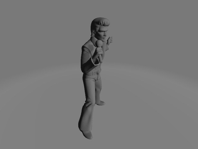 Elvis Presley 3D model_2