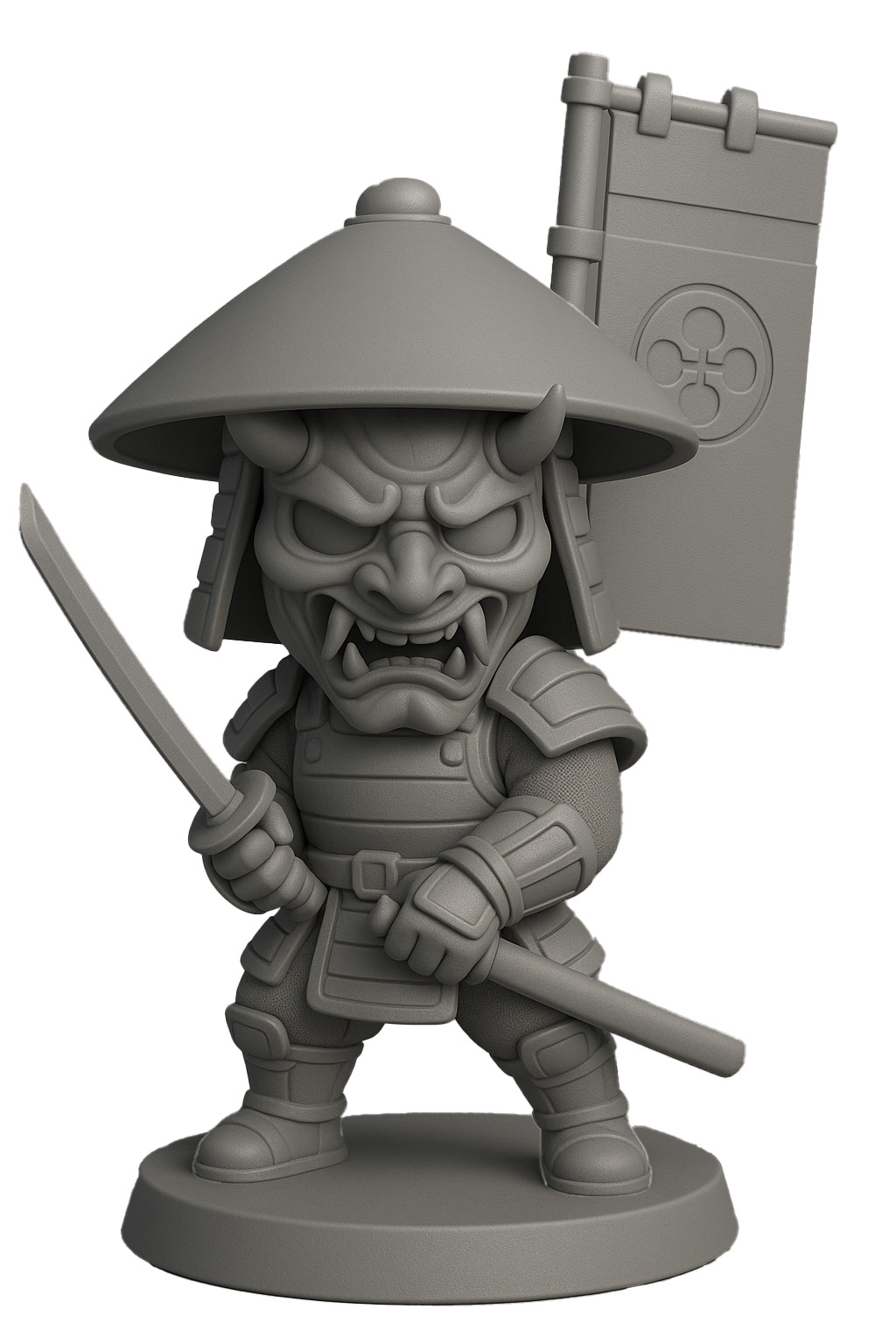 Oni warrior 3d print 3D print model_2