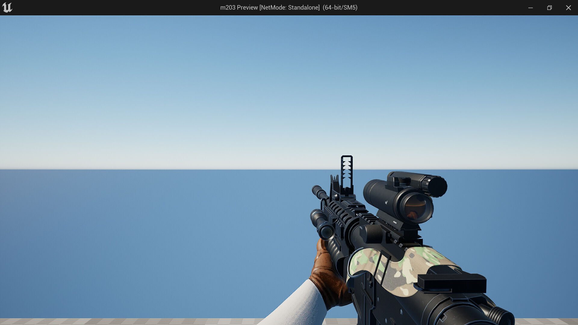 M203 Grenade Launcher Fps-Tps Low-poly 3D model_14