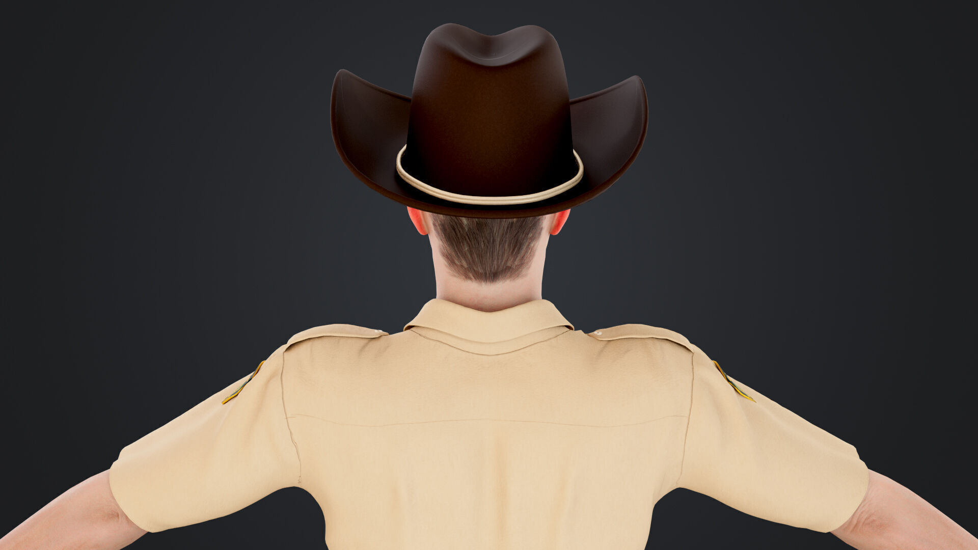 Sheriff Low-poly 3D model_15
