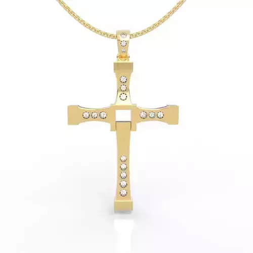 Diamond Cross Pendant 