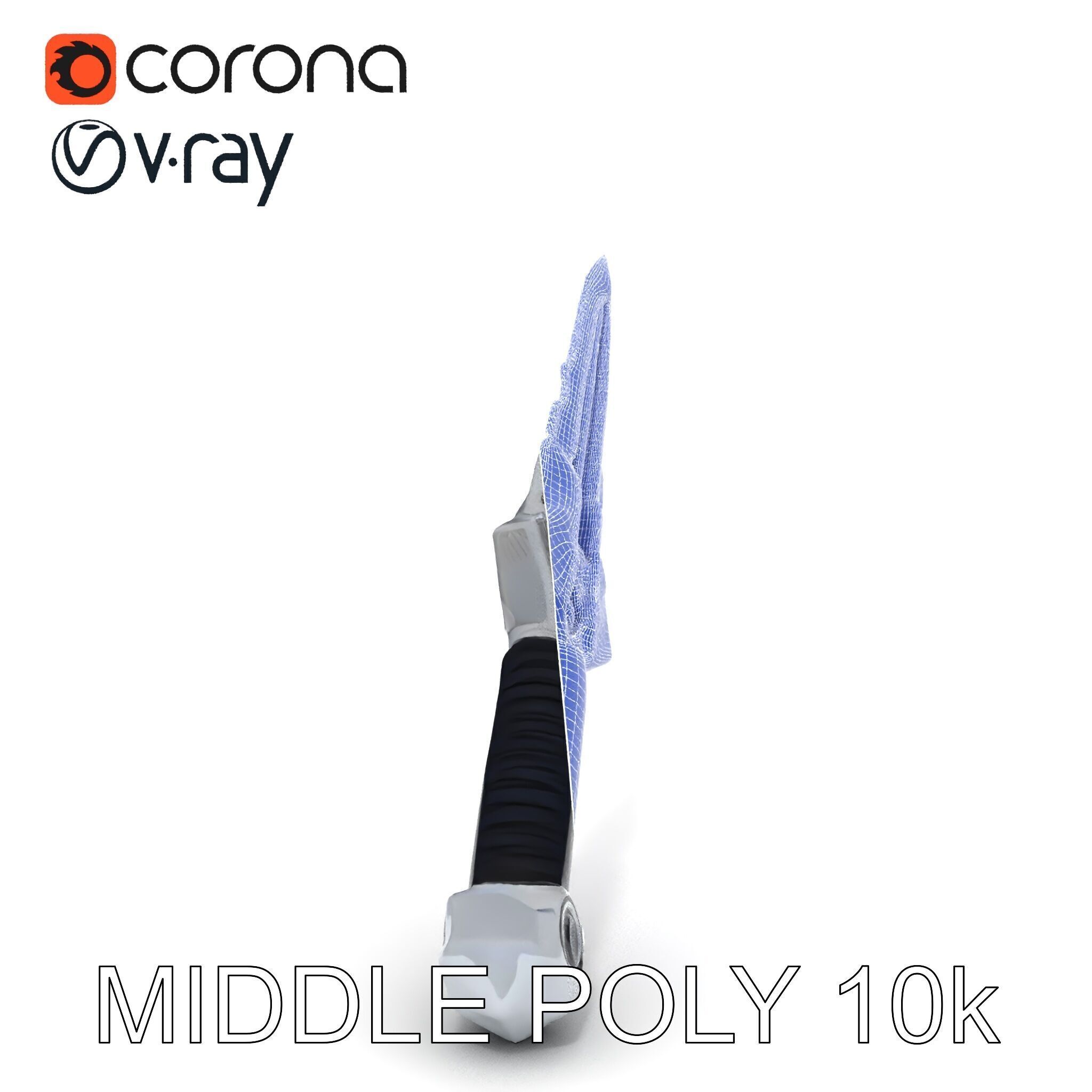 Futuristic SciFi Sword Model Pack Low-poly 3D model_9