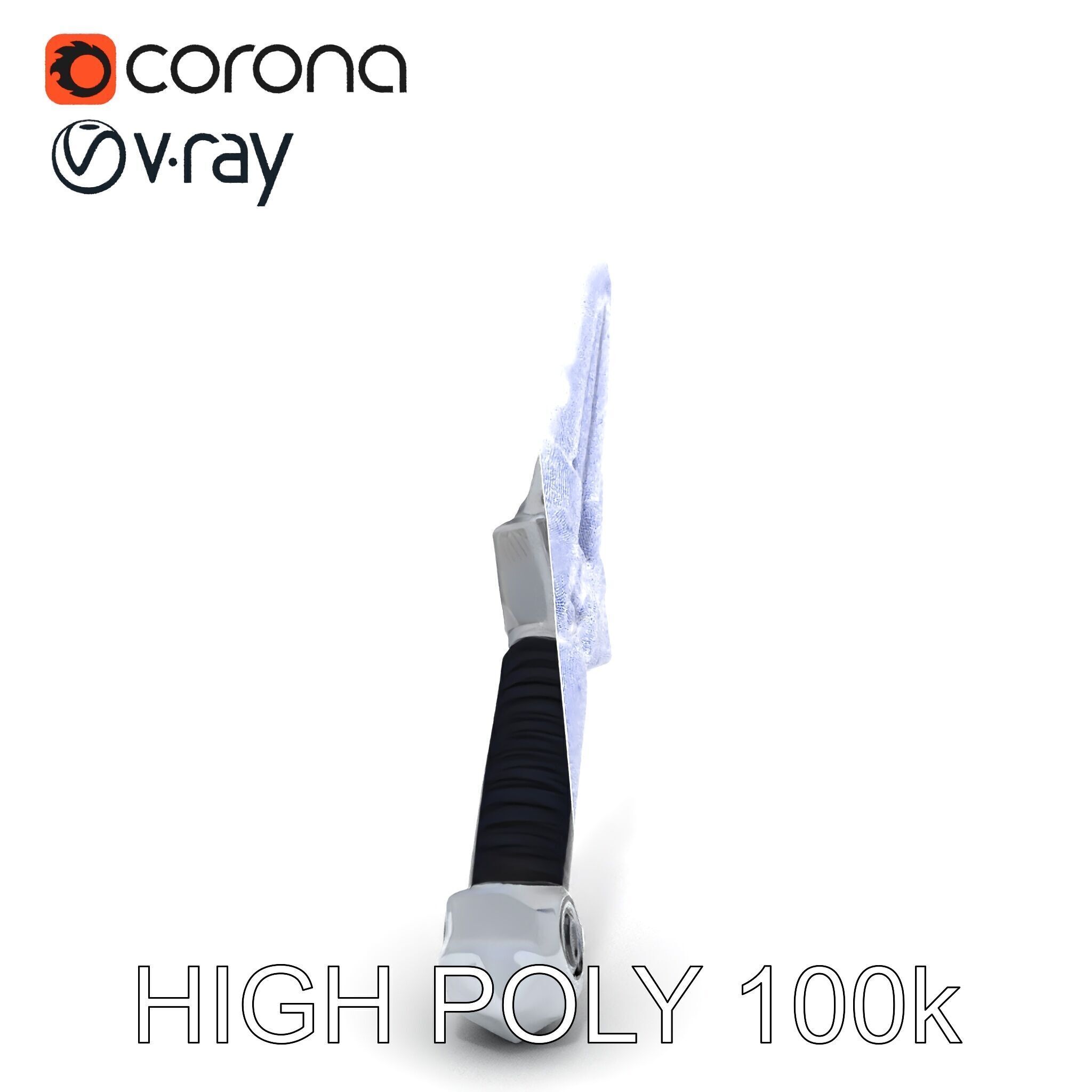 Futuristic SciFi Sword Model Pack Low-poly 3D model_32