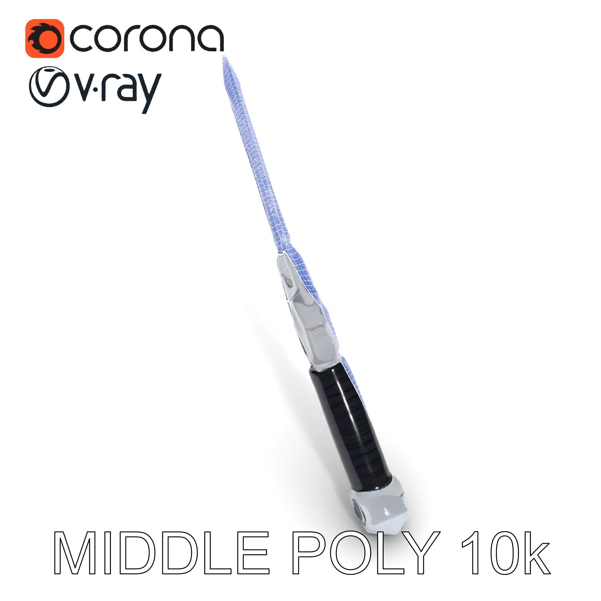 Futuristic SciFi Sword Model Pack Low-poly 3D model_20