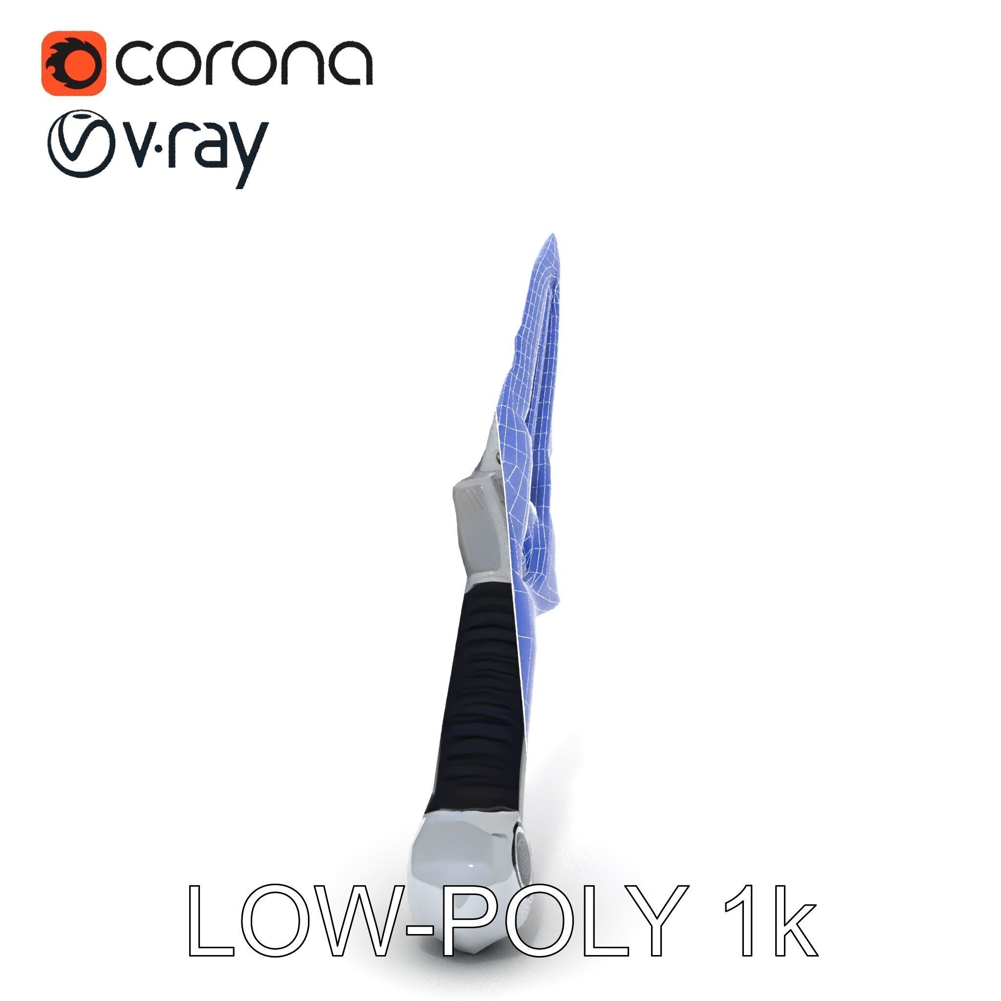 Futuristic SciFi Sword Model Pack Low-poly 3D model_34