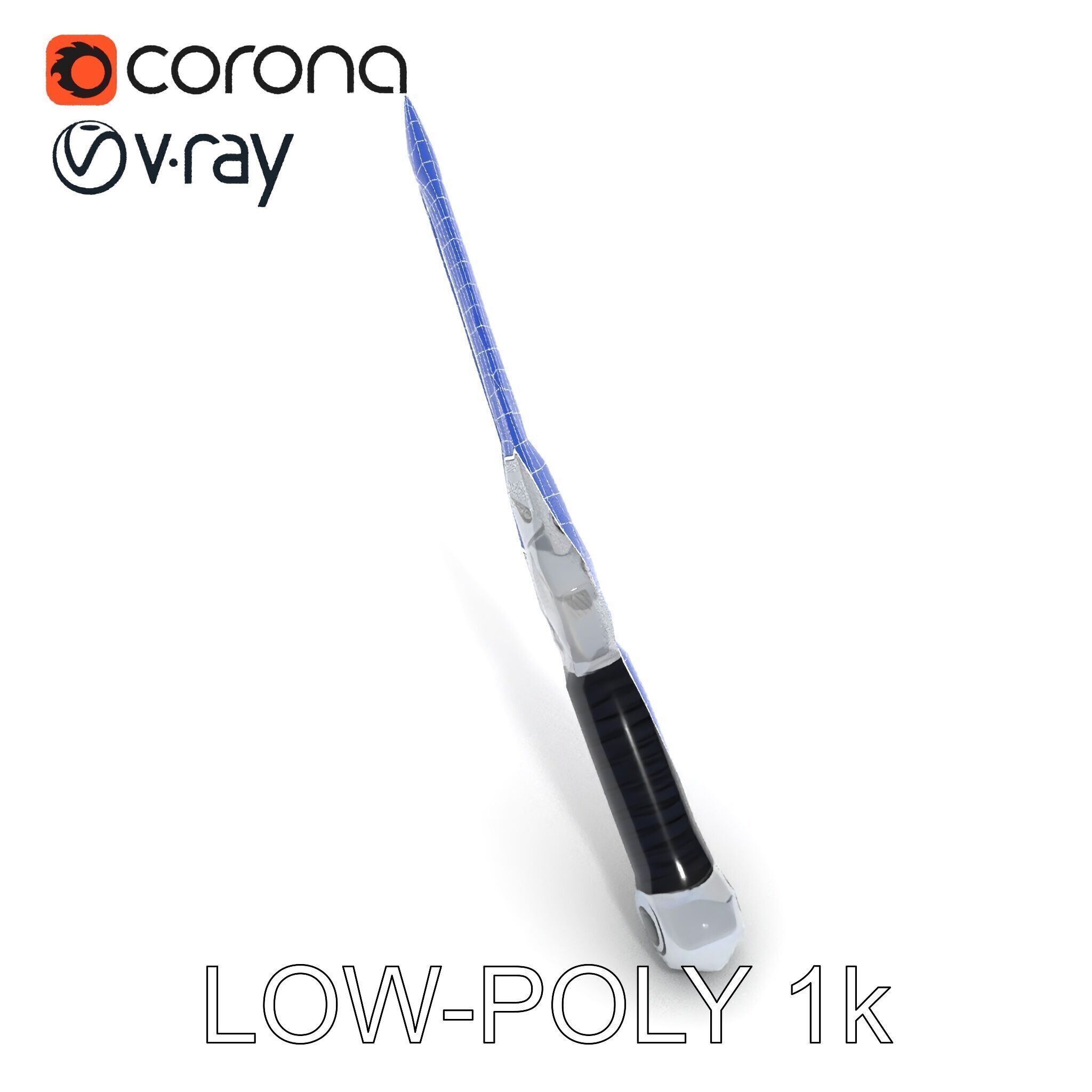 Futuristic SciFi Sword Model Pack Low-poly 3D model_21