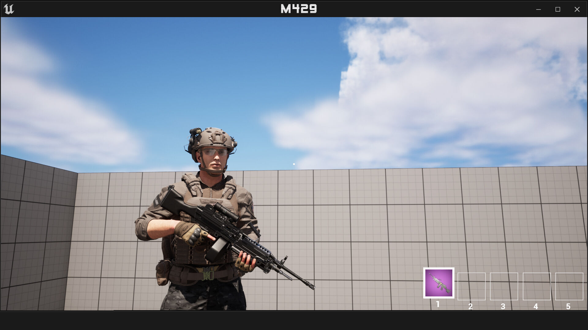 M249 Light Machine Gun LMG Fps - Tps Low-poly 3D model_16