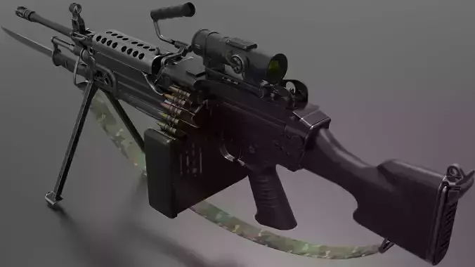 M249 Light Machine Gun LMG Fps - Tps