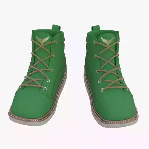 Green Leather Boots