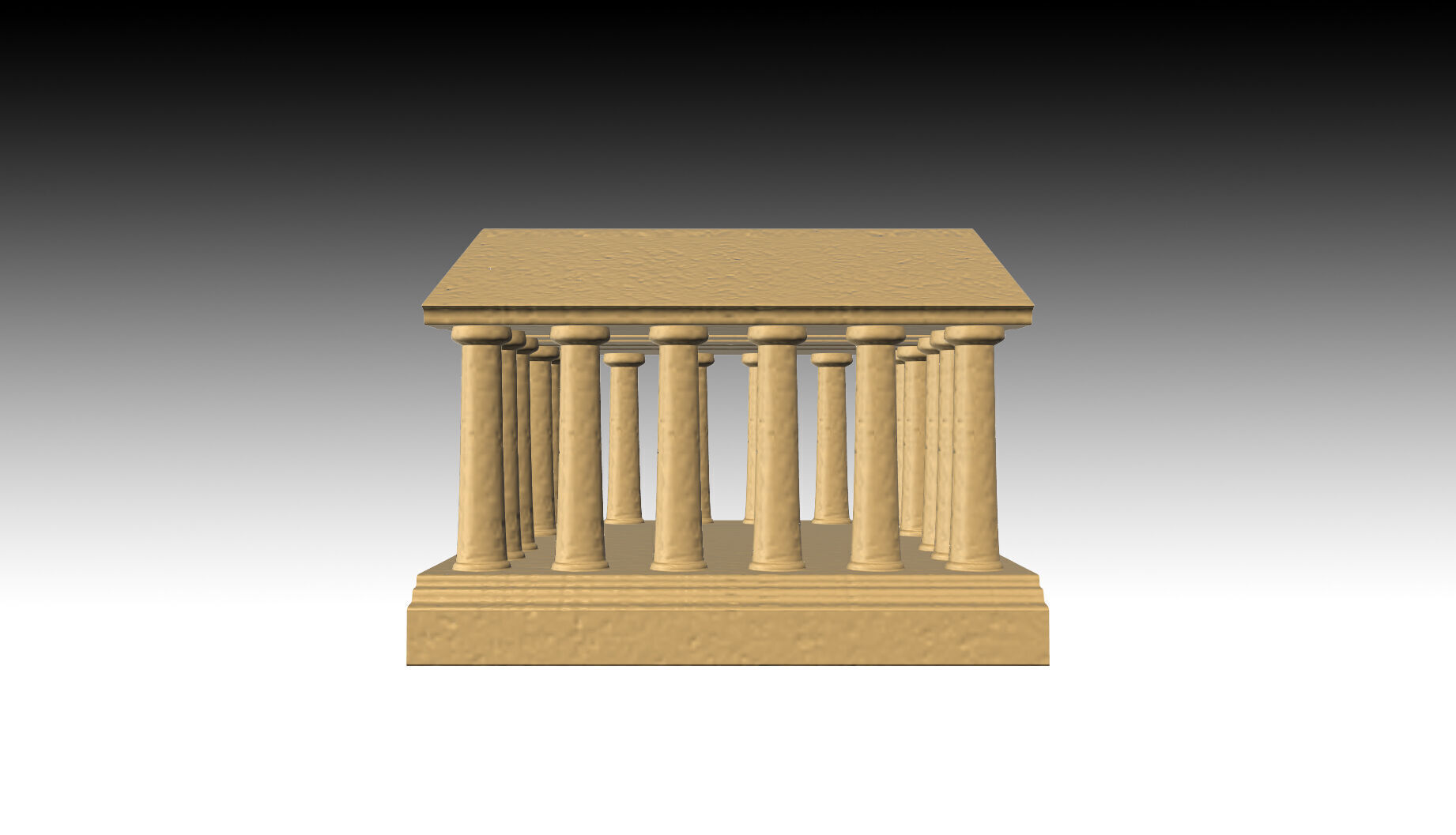 Aquarium Ornaments greek temple Free 3D print model_2