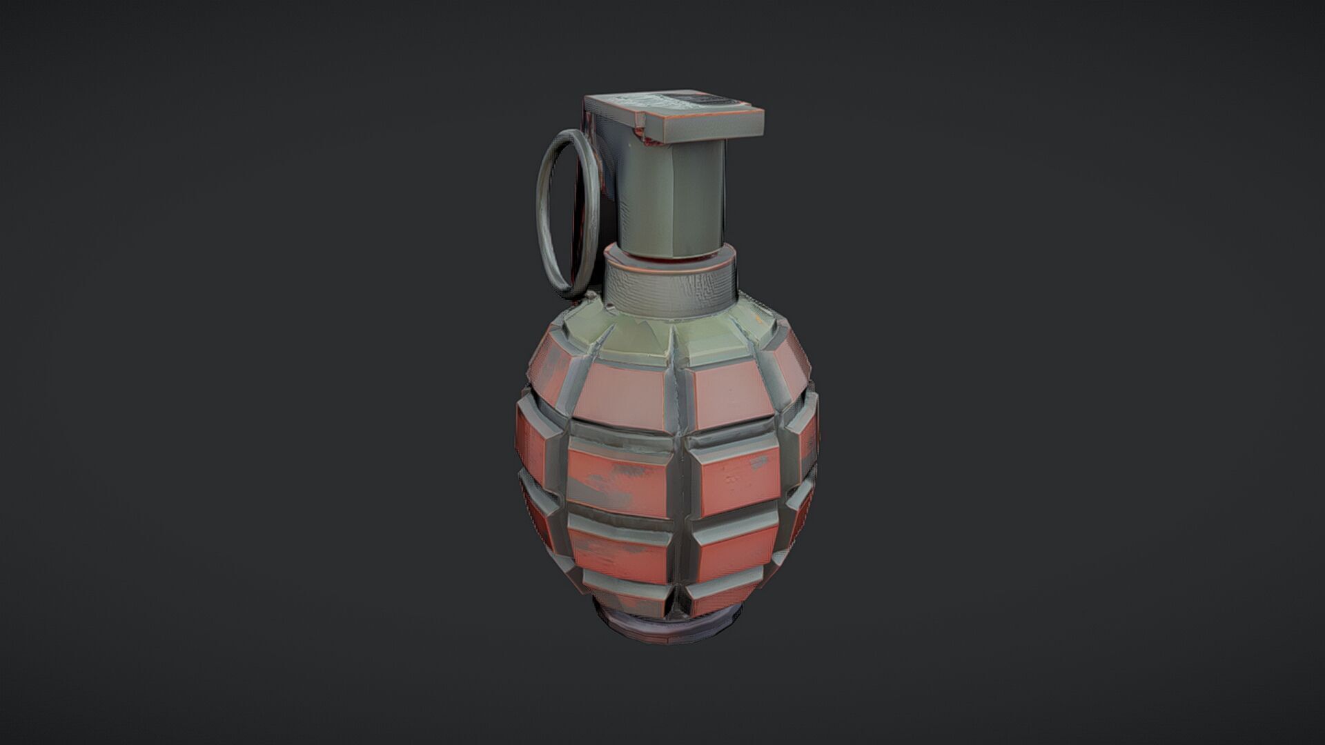 military hand grenade 3D model_23