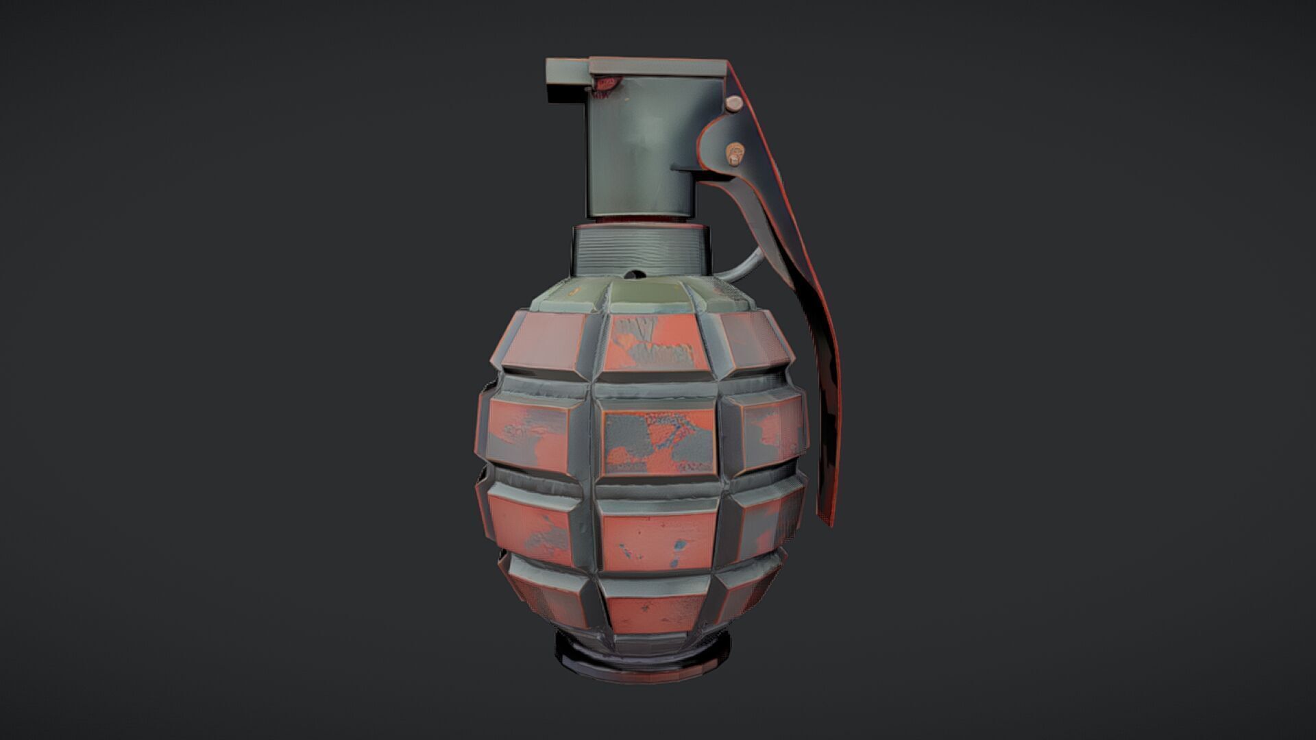military hand grenade 3D model_31