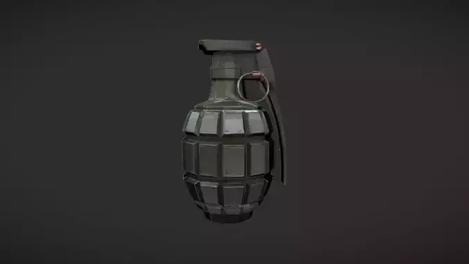 classic hand grenade 3D model