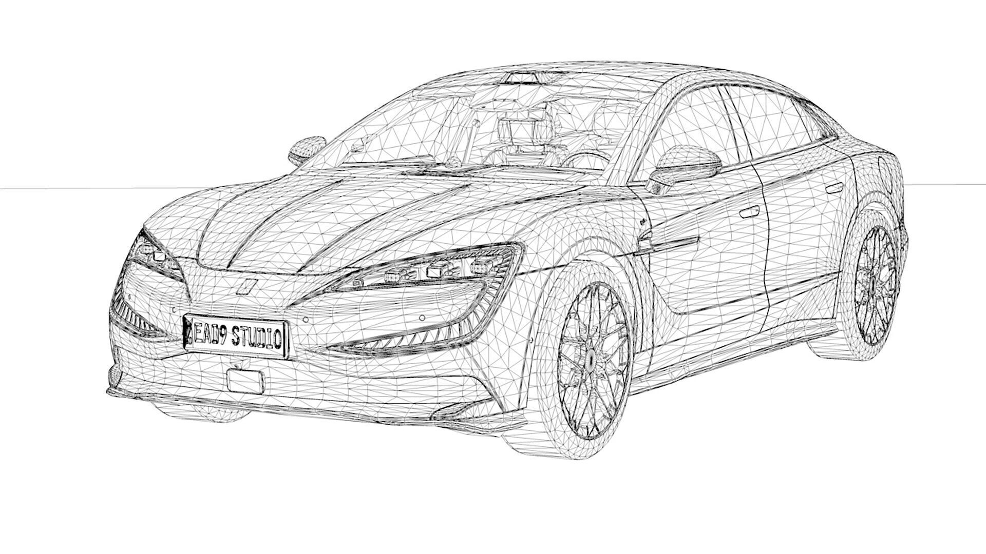 2025 BYD YangWang U7 3D model_13