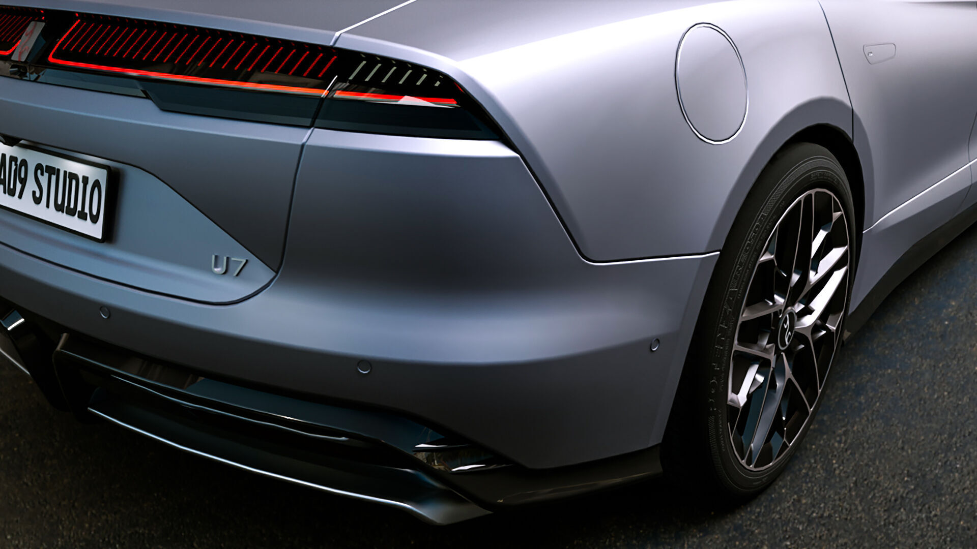 2025 BYD YangWang U7 3D model_4