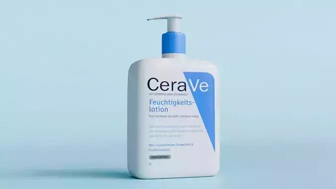 Cerave Moisturizing lotion Low-poly 3D model