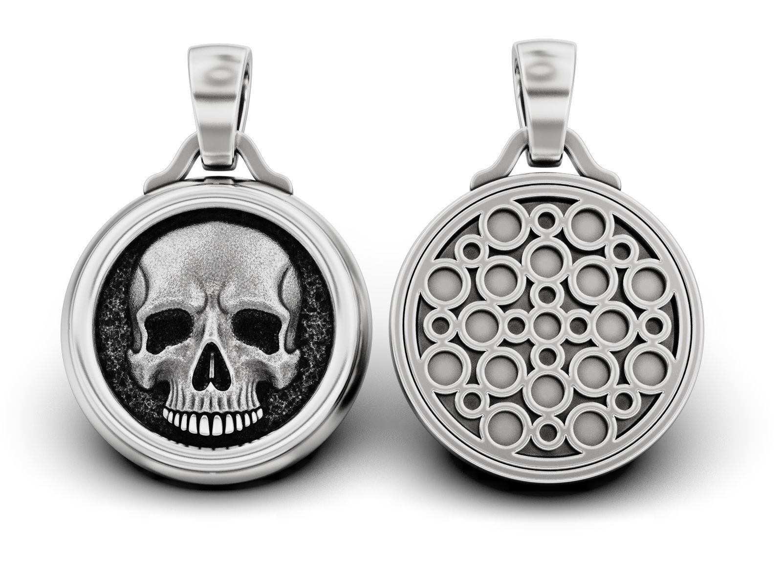 Pendant for Skull Signet Ring 3D print model_1