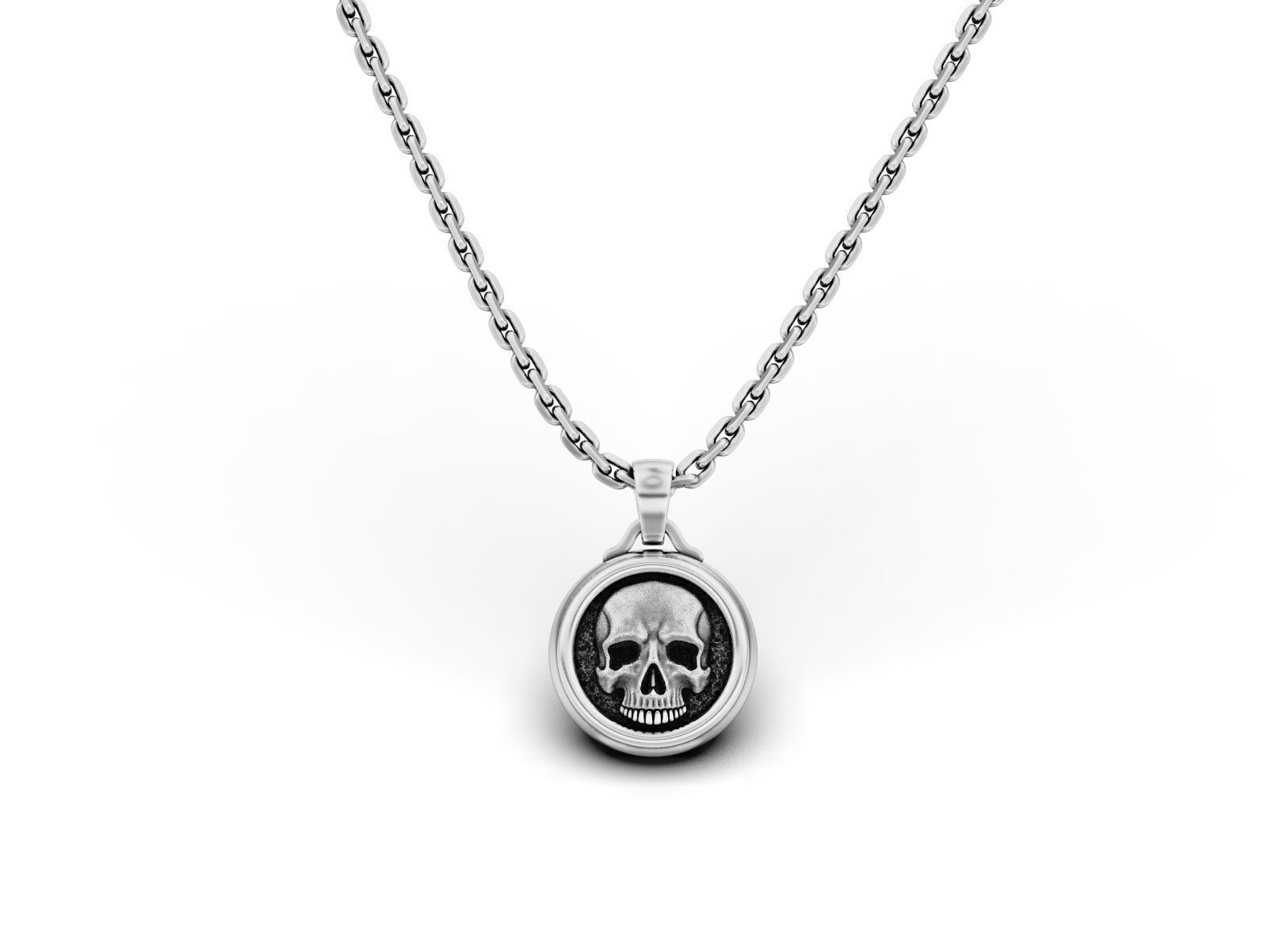 Pendant for Skull Signet Ring 3D print model_4