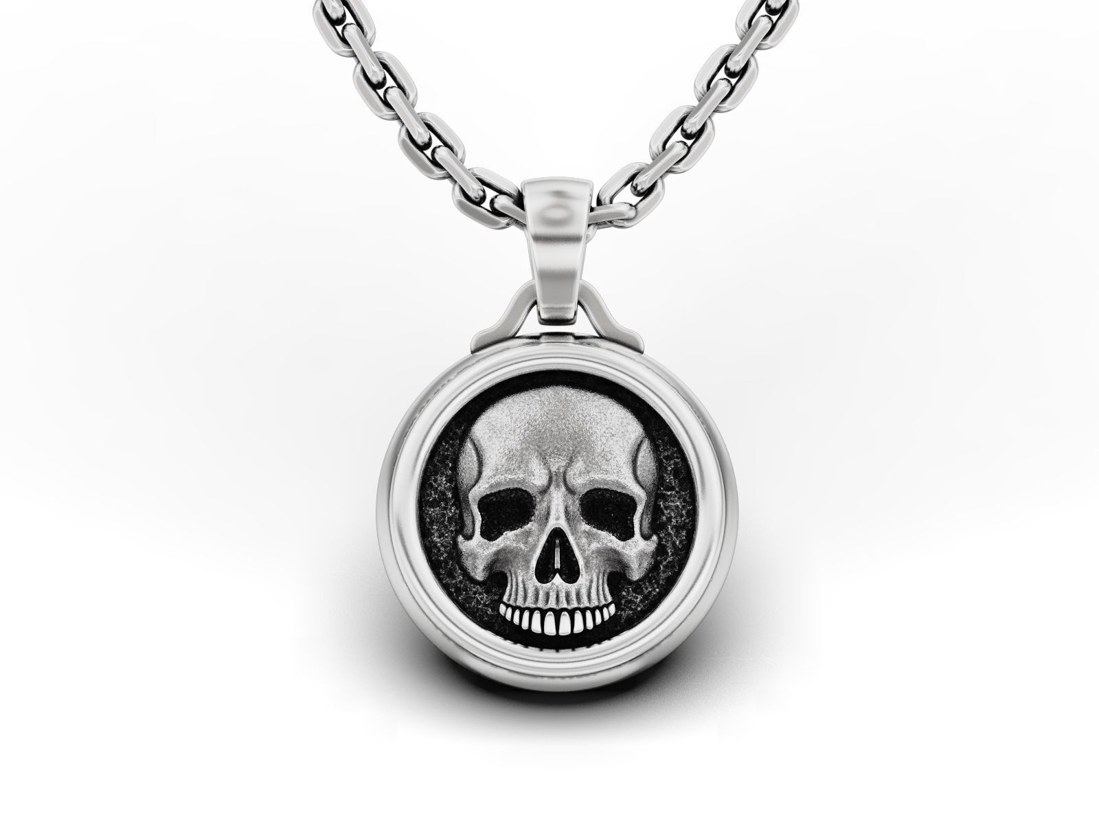Pendant for Skull Signet Ring 3D print model_2
