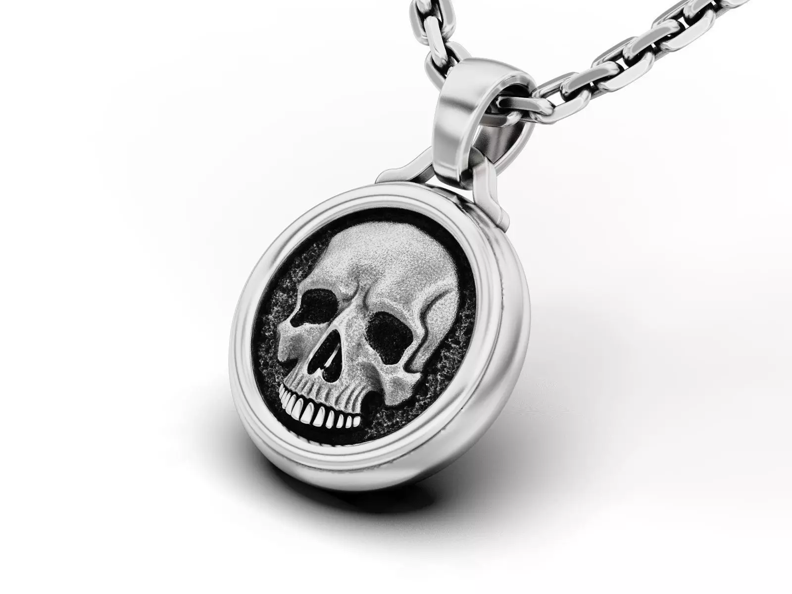 Pendant for Skull Signet Ring 3D print model_0
