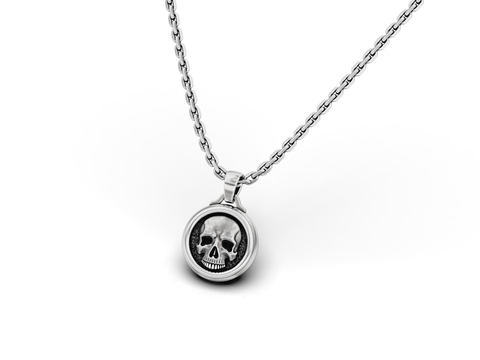 Pendant for Skull Signet Ring 3D print model_3