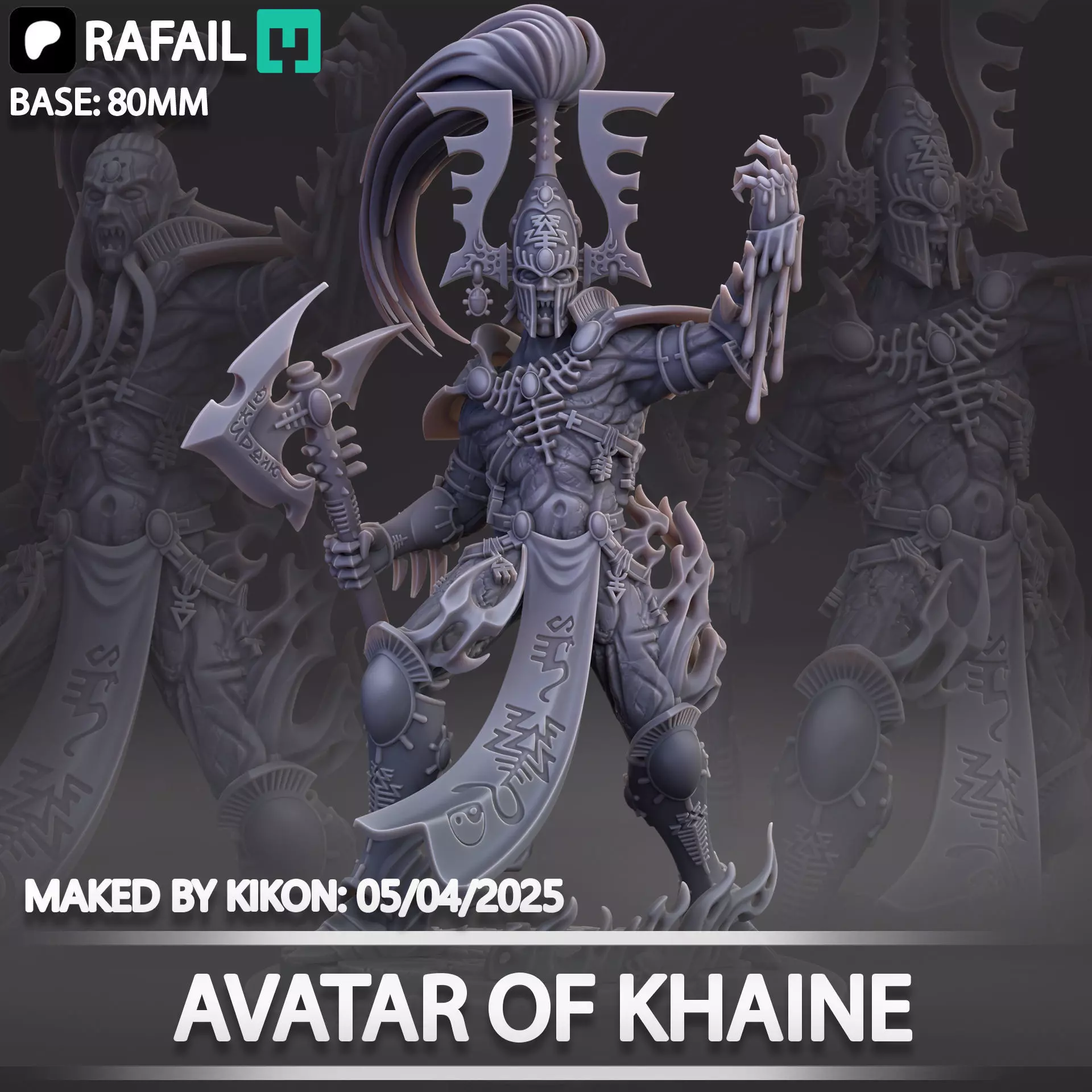 Avatar of Khaine 3D print model_0
