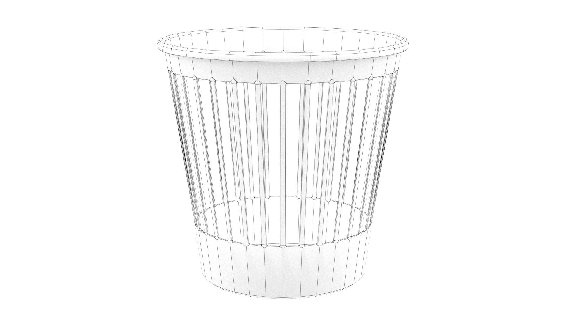 Paper bucket 01 3D model_5
